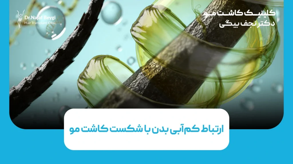 ارتباط کم‌آبی بدن با شکست کاشت مو
