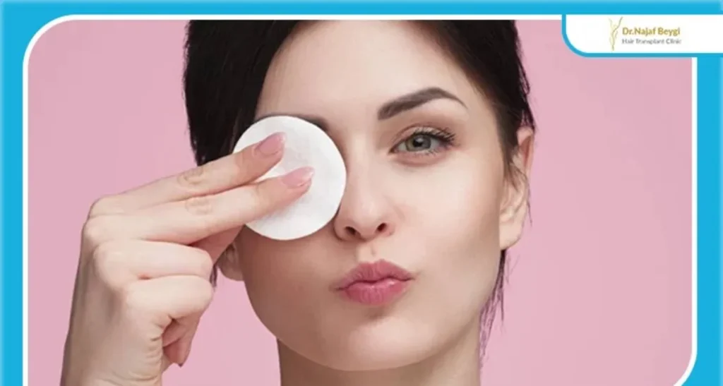 شستوشوی ابرو بعد از کاشت