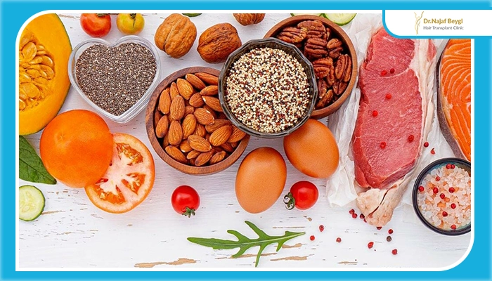 برنامه غذایی جایگزین برای رژیم‌های محدودکننده بعد از کاشت مو