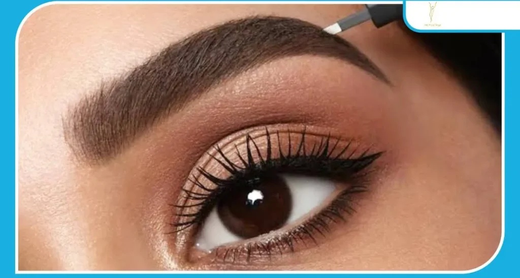 کاشت ابرو روی ابروی تاتو شده