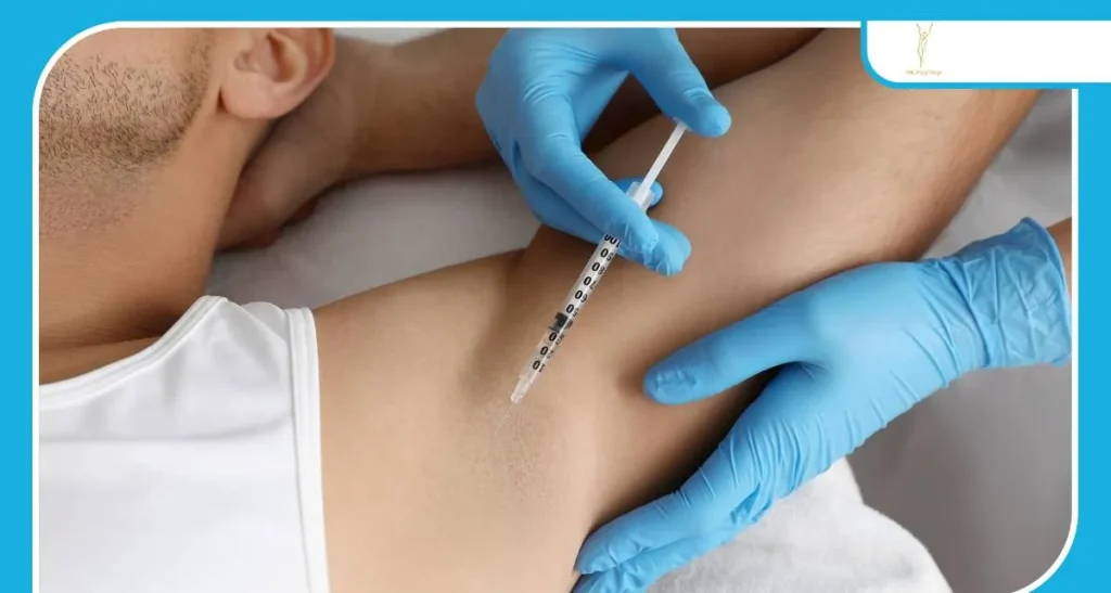 عوارض بوتاکس زیر بغل