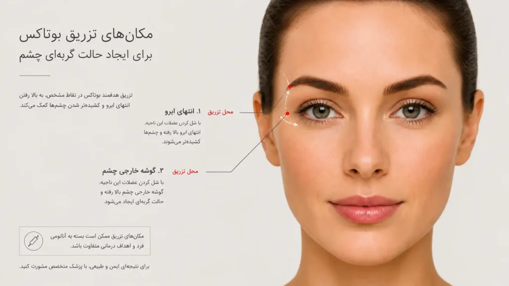 بوتاکس چشم گربه ای چیست؟