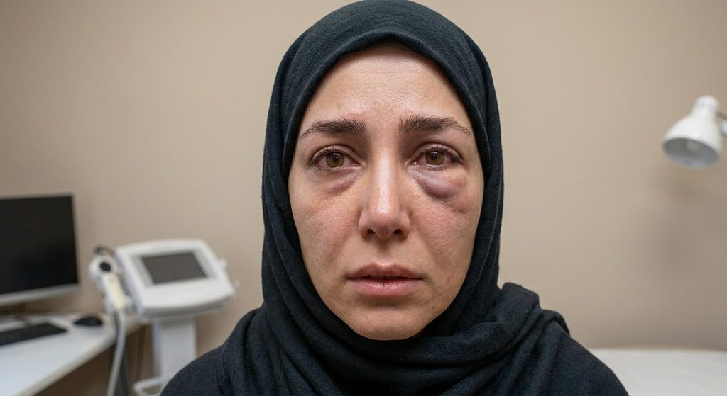 تخلیه ژل زیر چشم با آنزیم